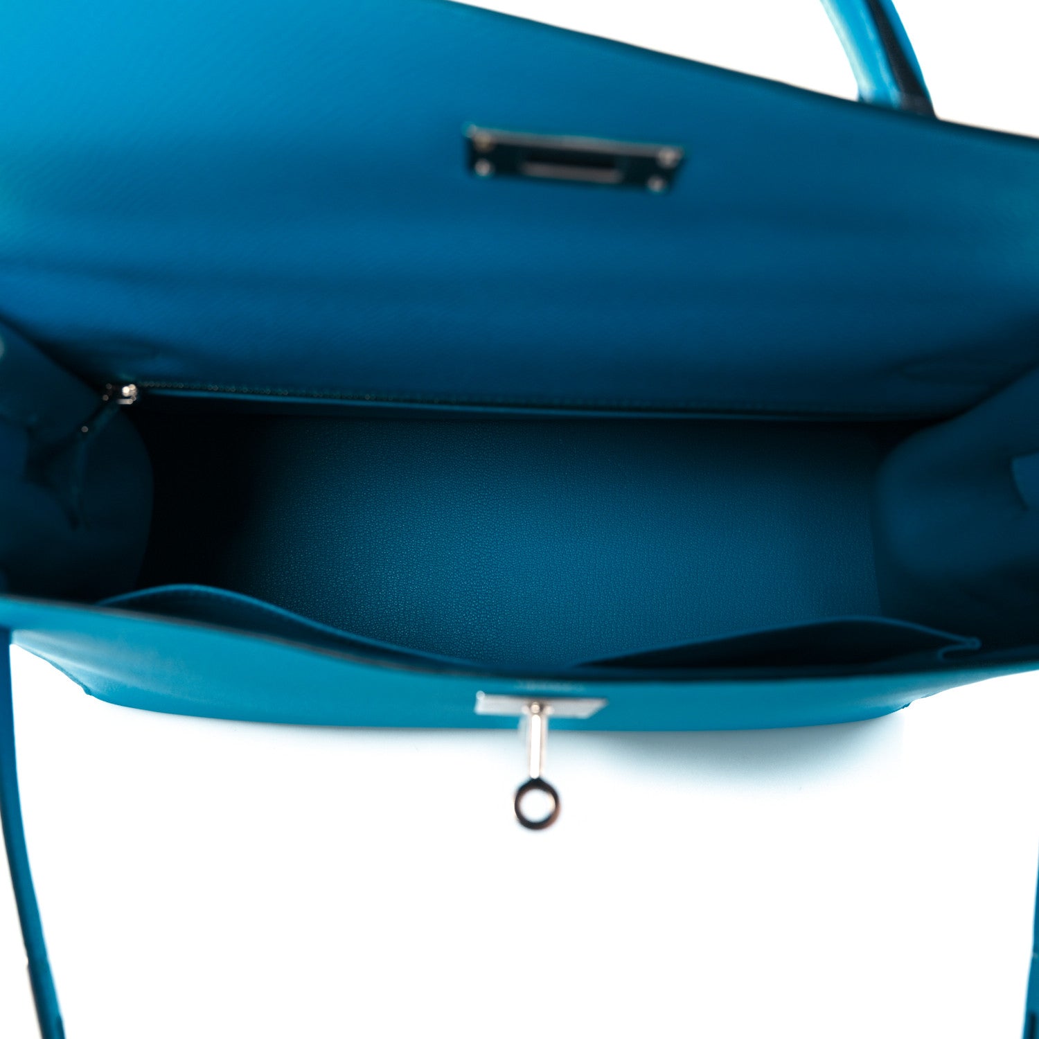 Hermes Epsom Kelly Sellier 32 Bleu Frida 16 of 36