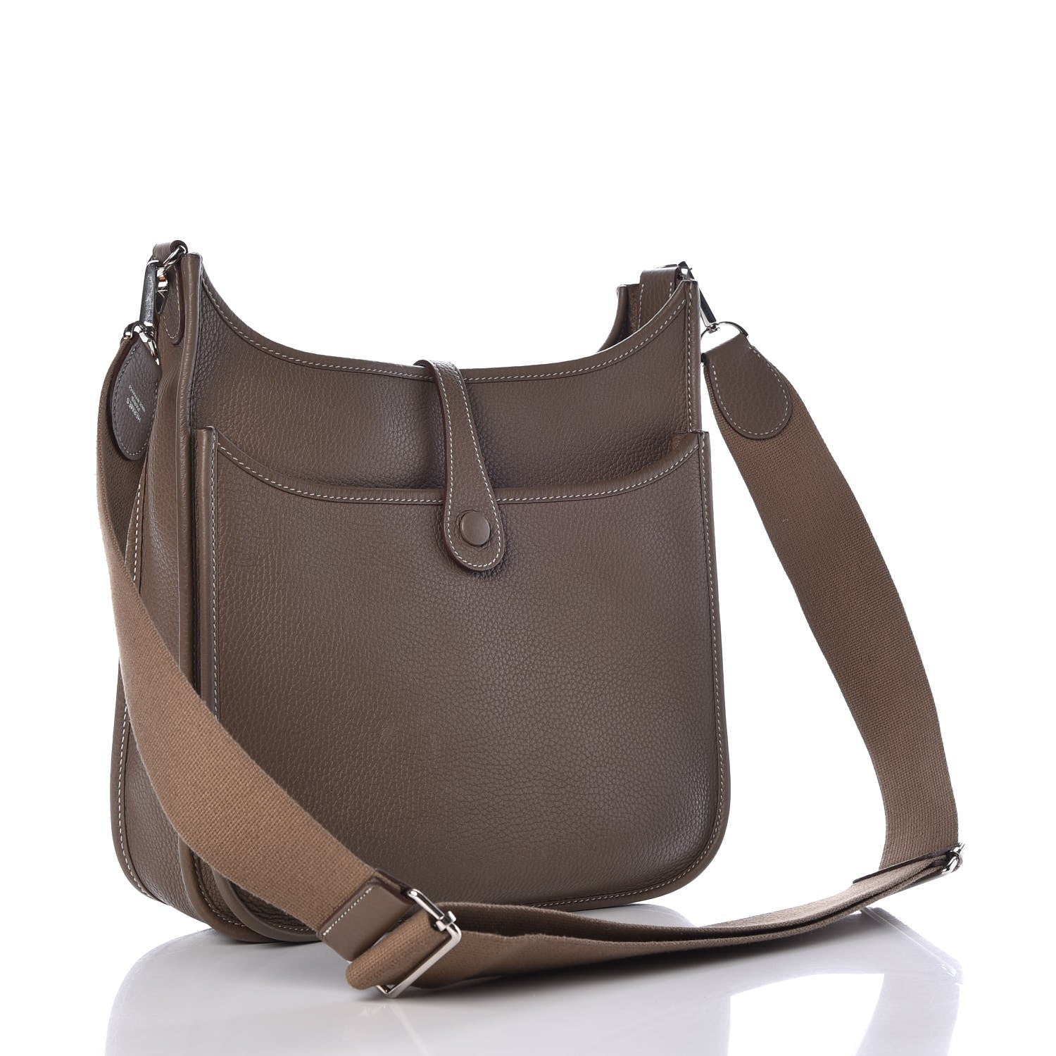 Hermes Taurillon Clemence Evelyne III PM Etoupe 3 of 8