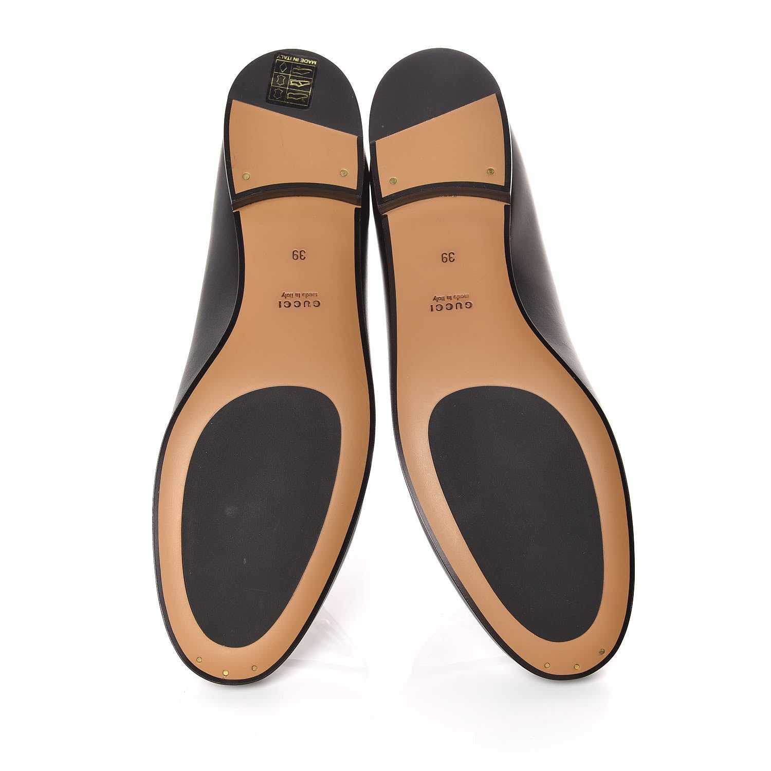 Gucci Calfskin Womens Jordaan Loafers 39 Black 5 of 9