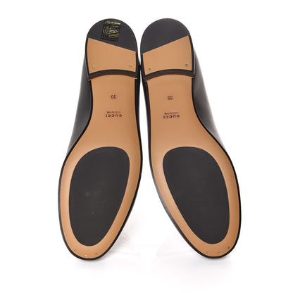 Gucci Calfskin Womens Jordaan Loafers 39 Black 5 of 9