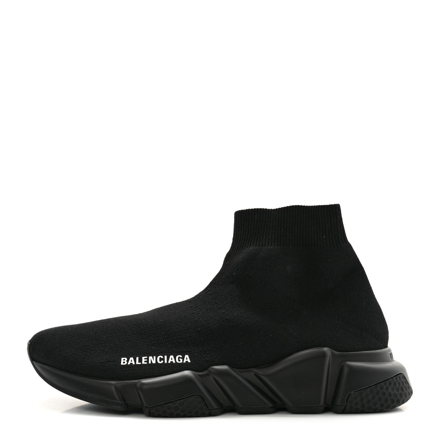 Balenciaga Technical 3D Recycled Knit Womens Speed 2.0 Sneakers 39 Monocolor Black 1 of 8