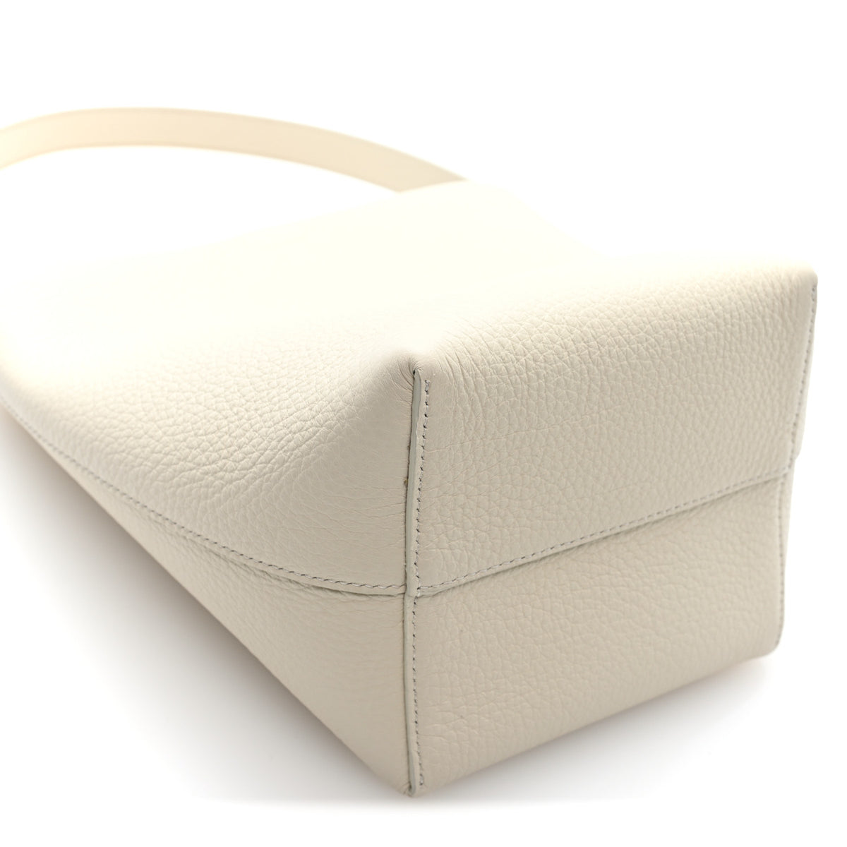 Grained Calfskin Small N/S Park Tote Ivory