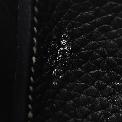 Hermes Taurillon Clemence Halzan 31 GM Black 11 of 12