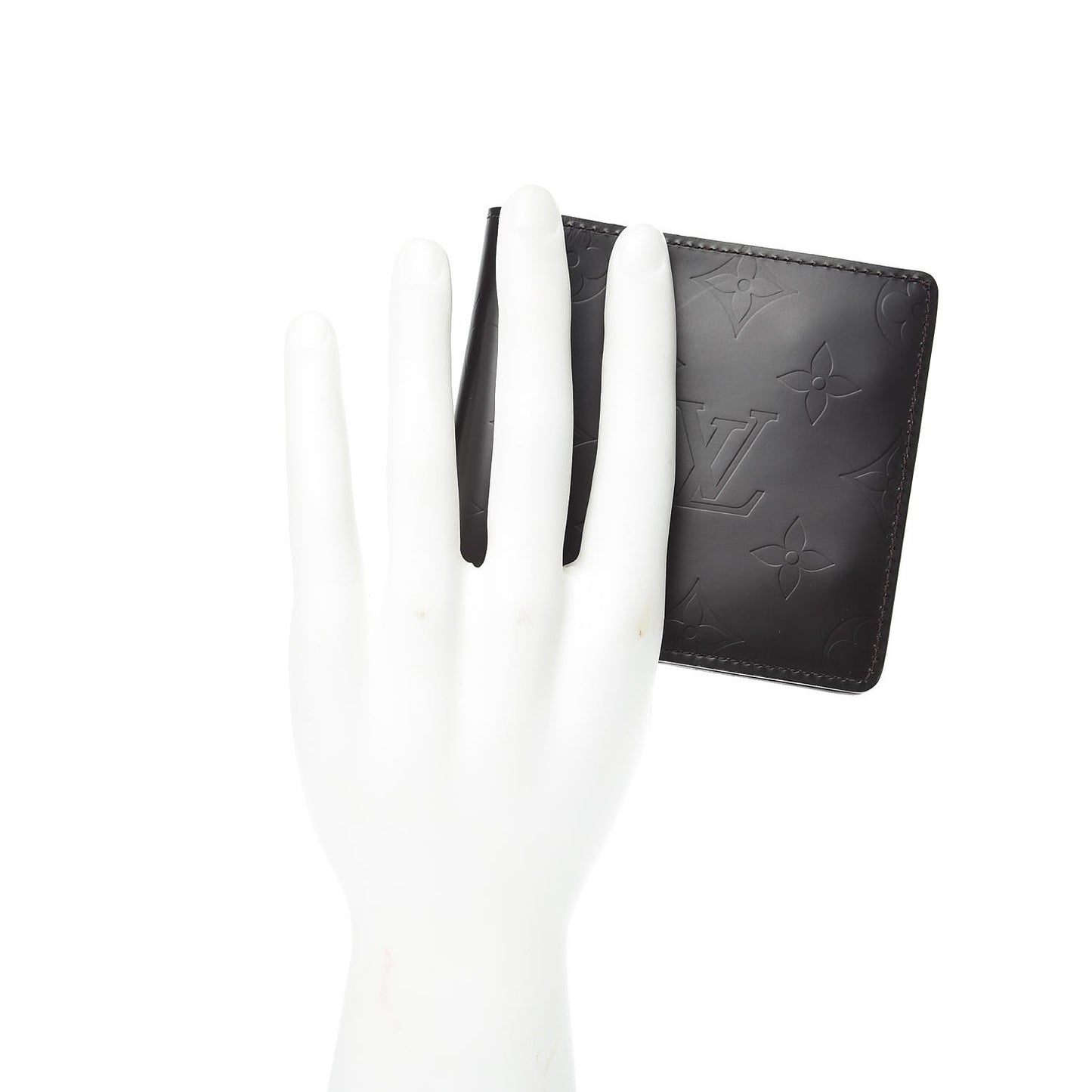 Monogram Glace Compact Wallet Cafe Brown