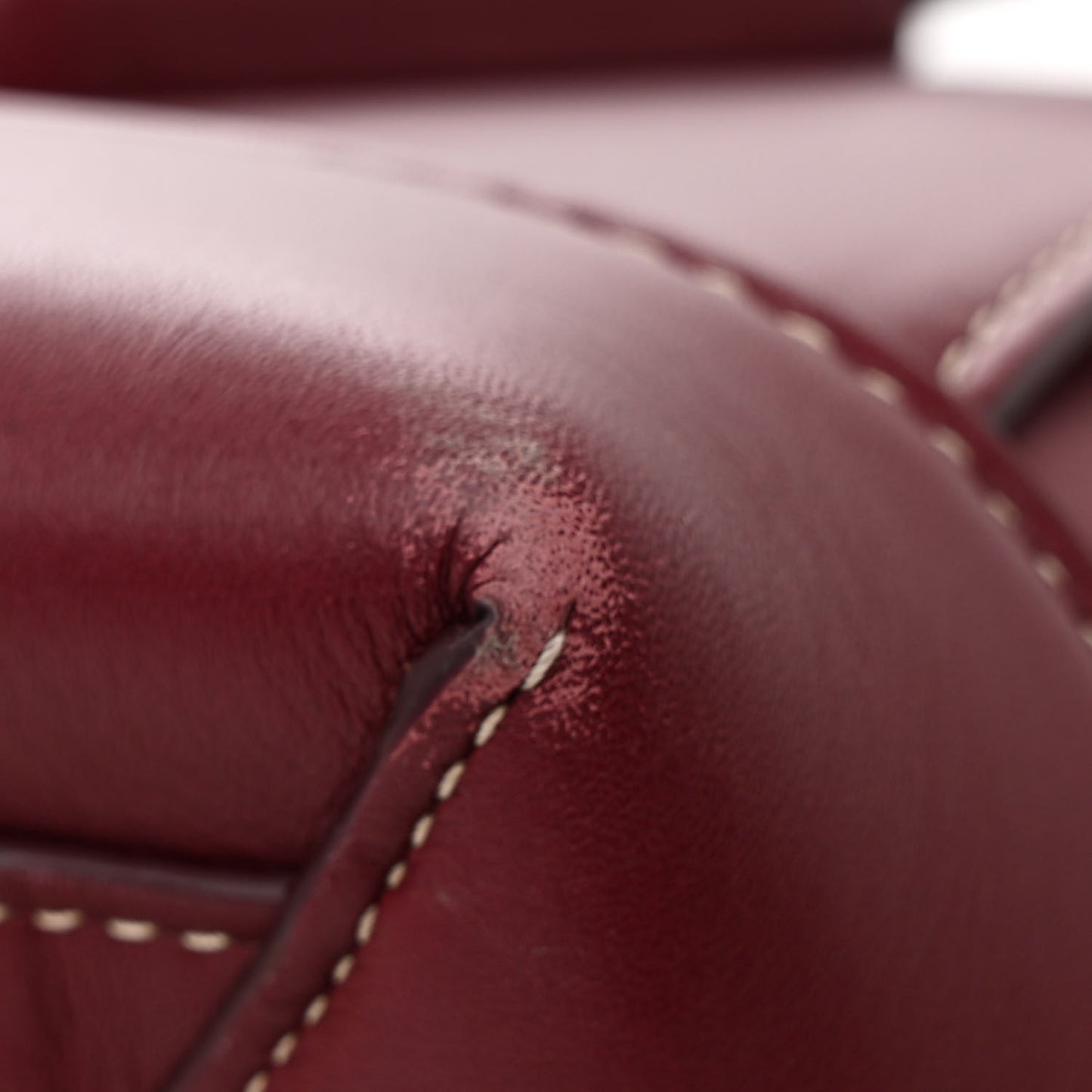 French Calfskin Maxi Intrecciato Large Arco Bordeaux