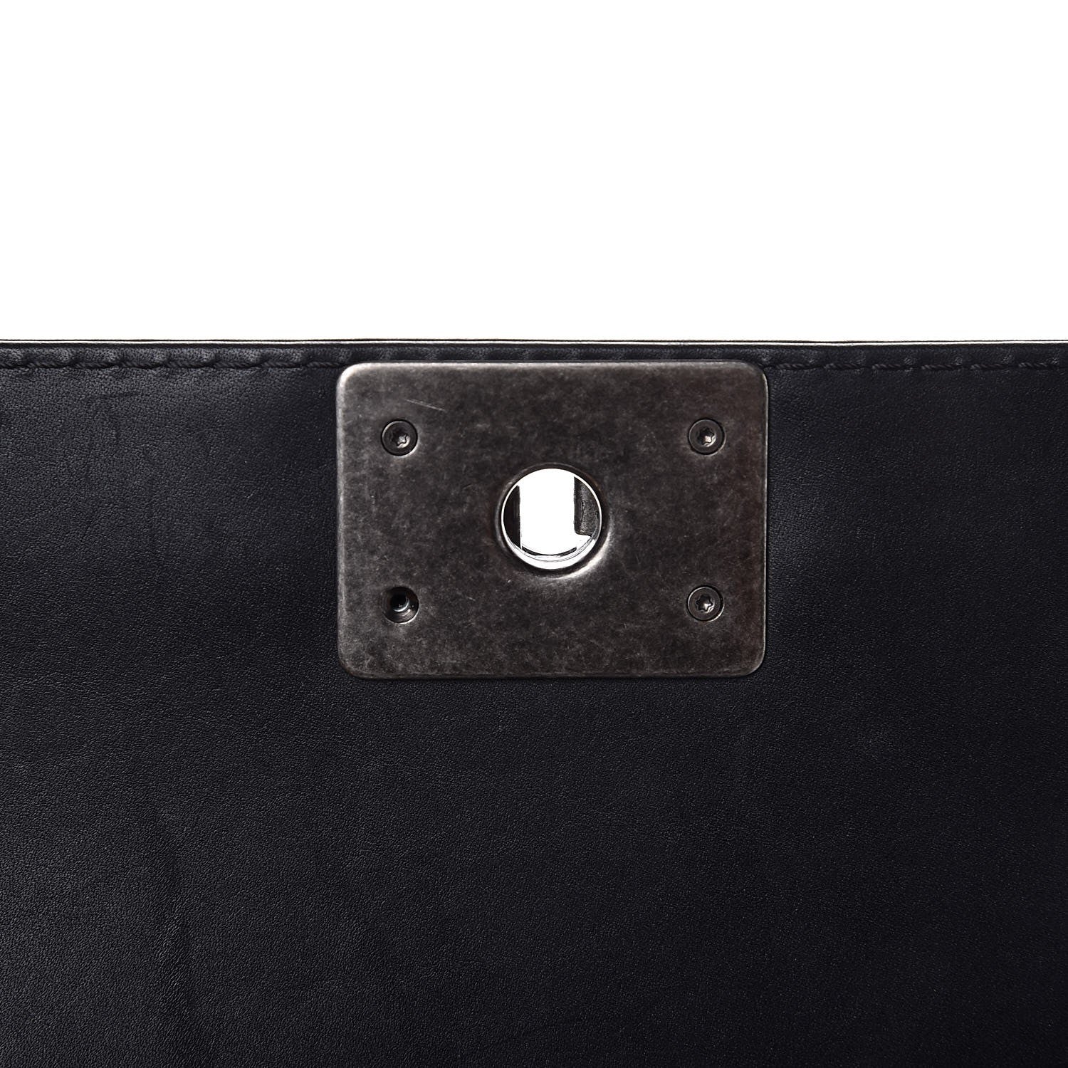 Chanel Calfskin Double Stitch Medium Boy Flap Black 8 of 9