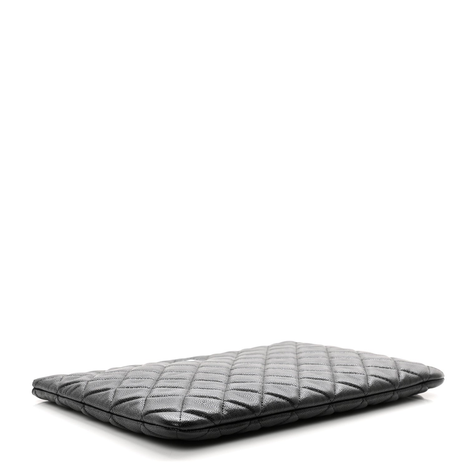 Chanel Caviar Quilted Medium Cosmetic Case Black 4 of 7