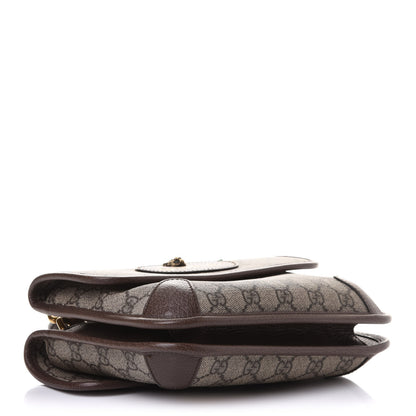 Gucci GG Supreme Monogram Web Small Neo Vintage Double Flap Messenger Bag Beige New Acero 3 of 10