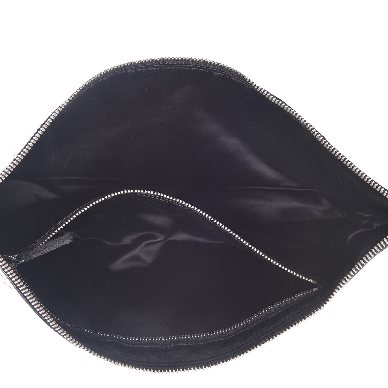 Prada Calfskin Crocodile Embossed Long Clutch Black 5 of 9