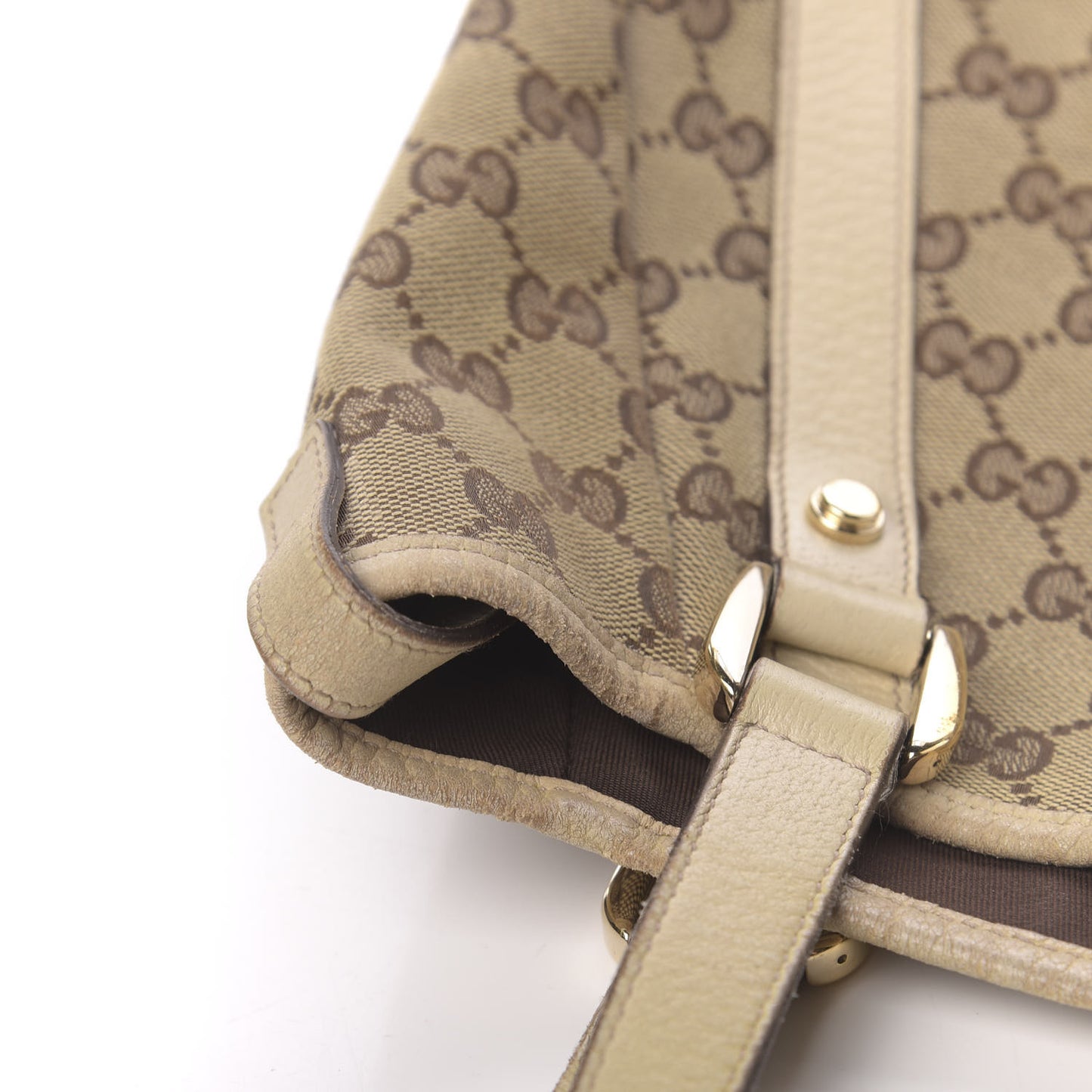 Monogram Medium Abbey Shoulder Bag Off White