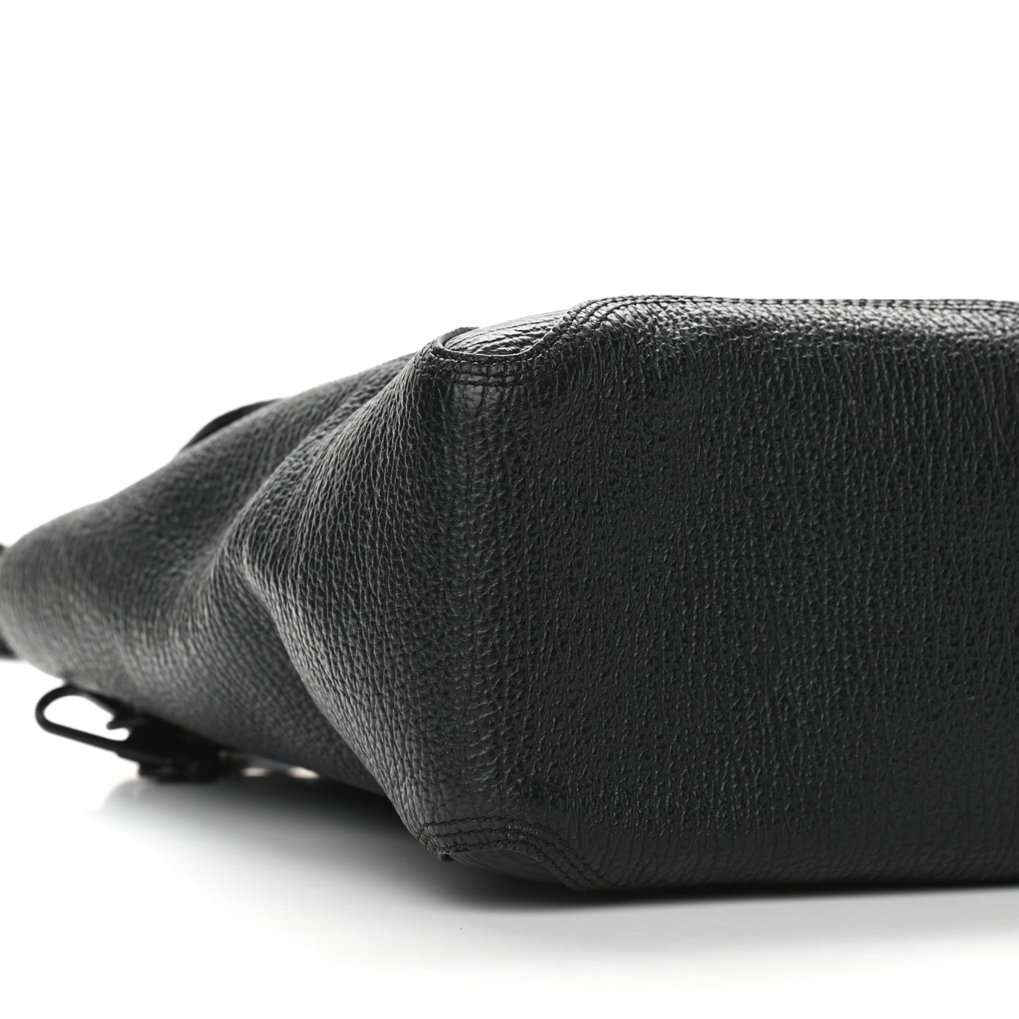 Textured Calfskin Large Pashli Satchel Black