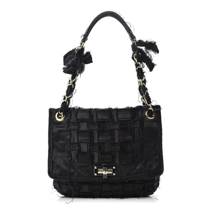 Lanvin Satin Happy Square Shoulder Bag Black 1 of 13