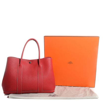 Hermes Vache Country Garden Party 36 MM Rouge Casaque 8 of 14