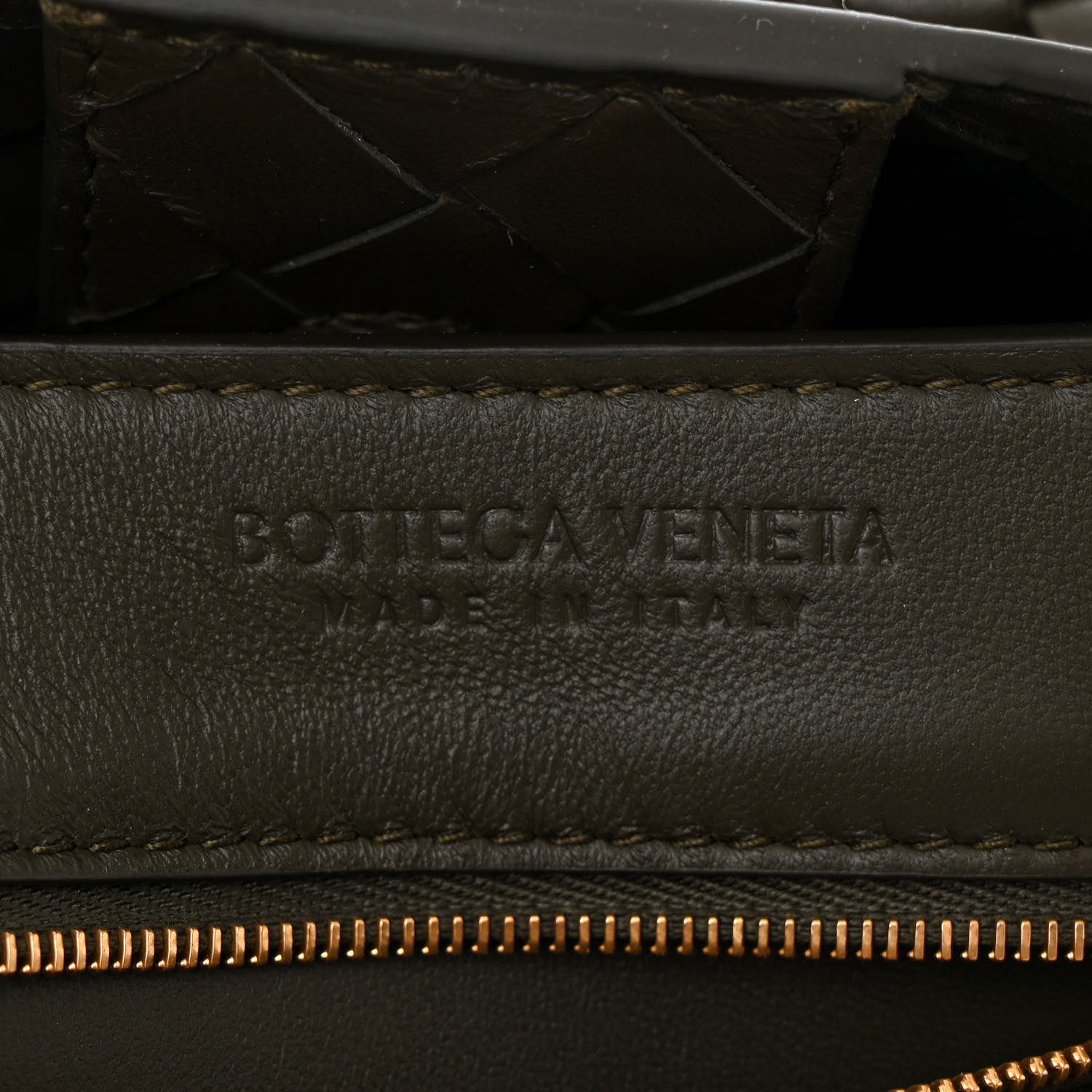 Bottega Veneta Nappa Intrecciato Medium Andiamo Shoulder Bag Kaki 6 of 9