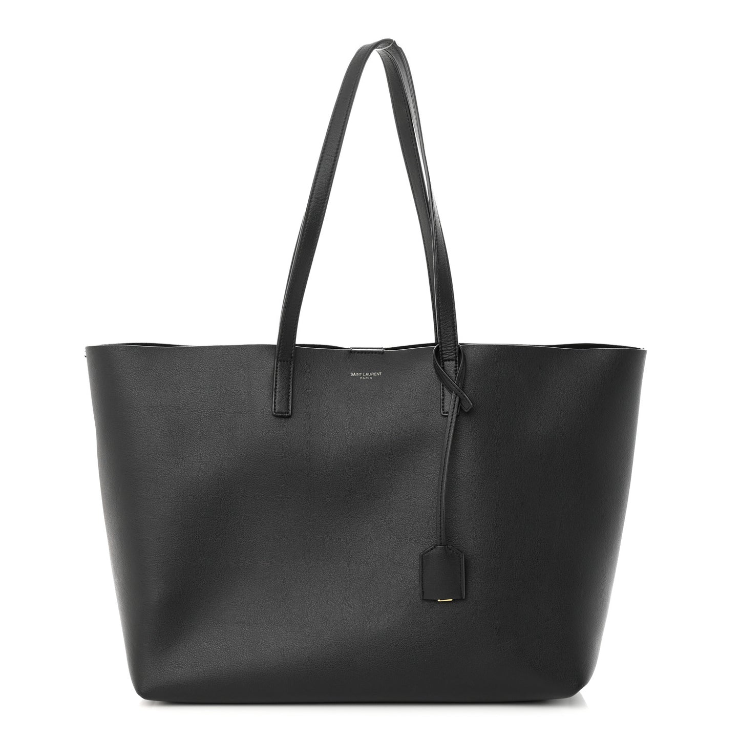 Calfskin Large Shopping Tote Black