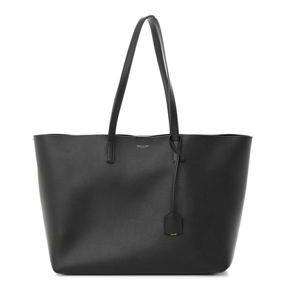 Saint Laurent Calfskin Large Shopping Tote Black 3 of 13