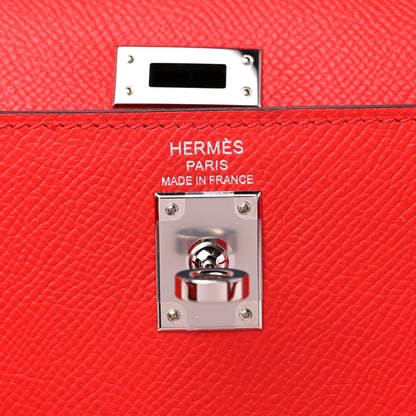 Hermes Epsom Kelly Sellier 25 Rouge de Coeur 6 of 10
