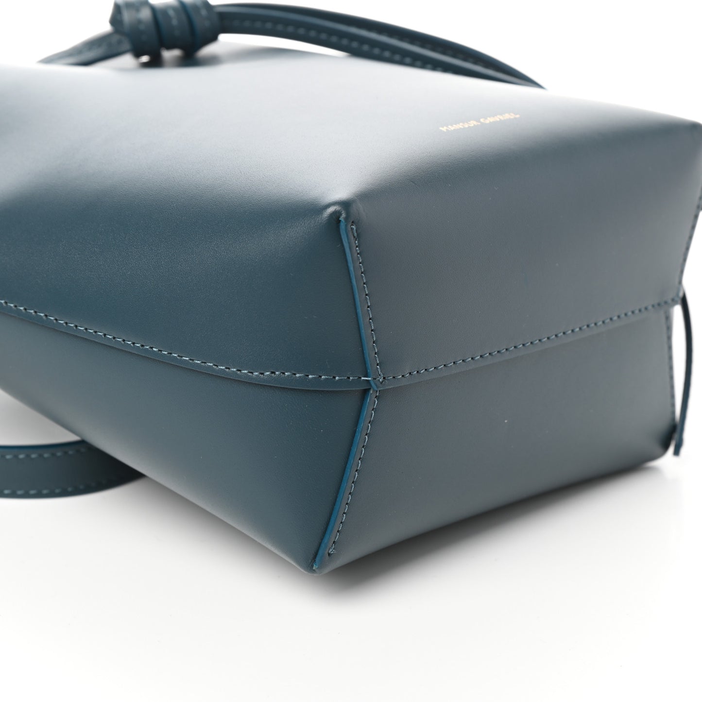 Calfskin Mini Bucket Bag Blu
