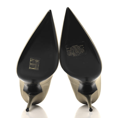 Saint Laurent Crepe Satin Instinct 110 Pumps  37.5 Beige 6 of 11