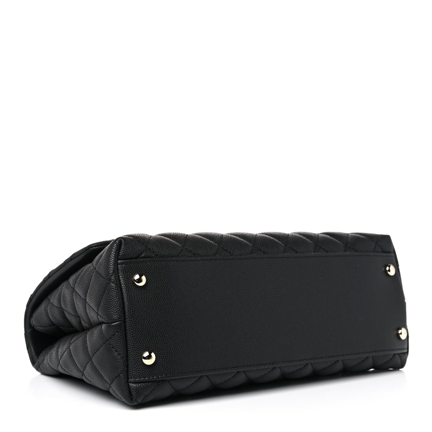 Chanel Caviar Quilted Small Coco Handle Flap Black 4 of 12