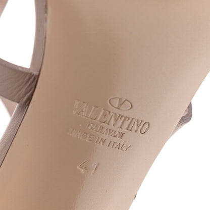 Valentino Garavani Calfskin Rockstud 90mm City Sandals 41 Poudre 6 of 10