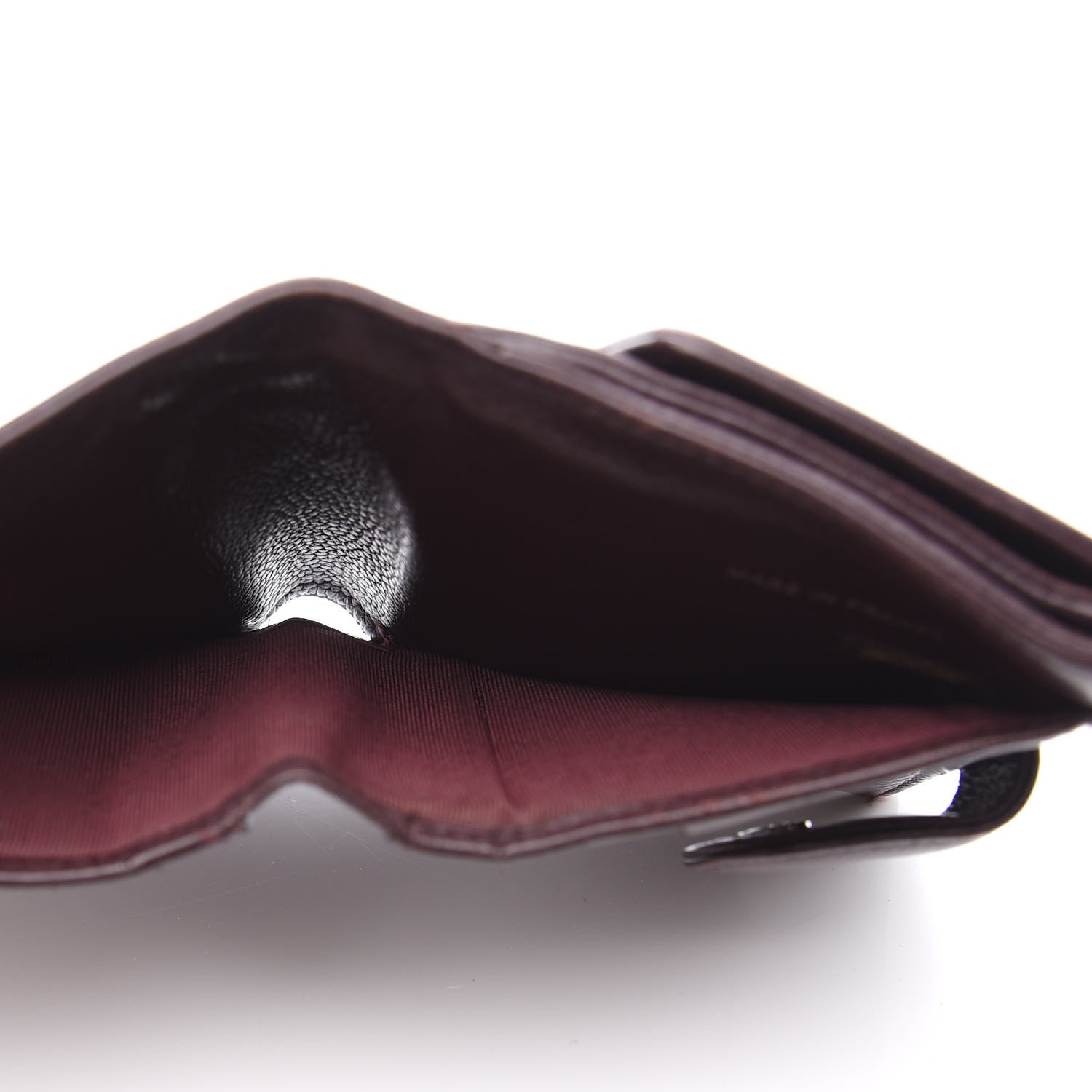 Chanel Caviar Timeless CC Compact Flap Wallet Burgundy 8 of 15