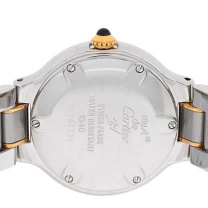 Cartier Stainless Steel 18K Yellow Gold 28mm Must de 21 Quartz Watch 4 of 4