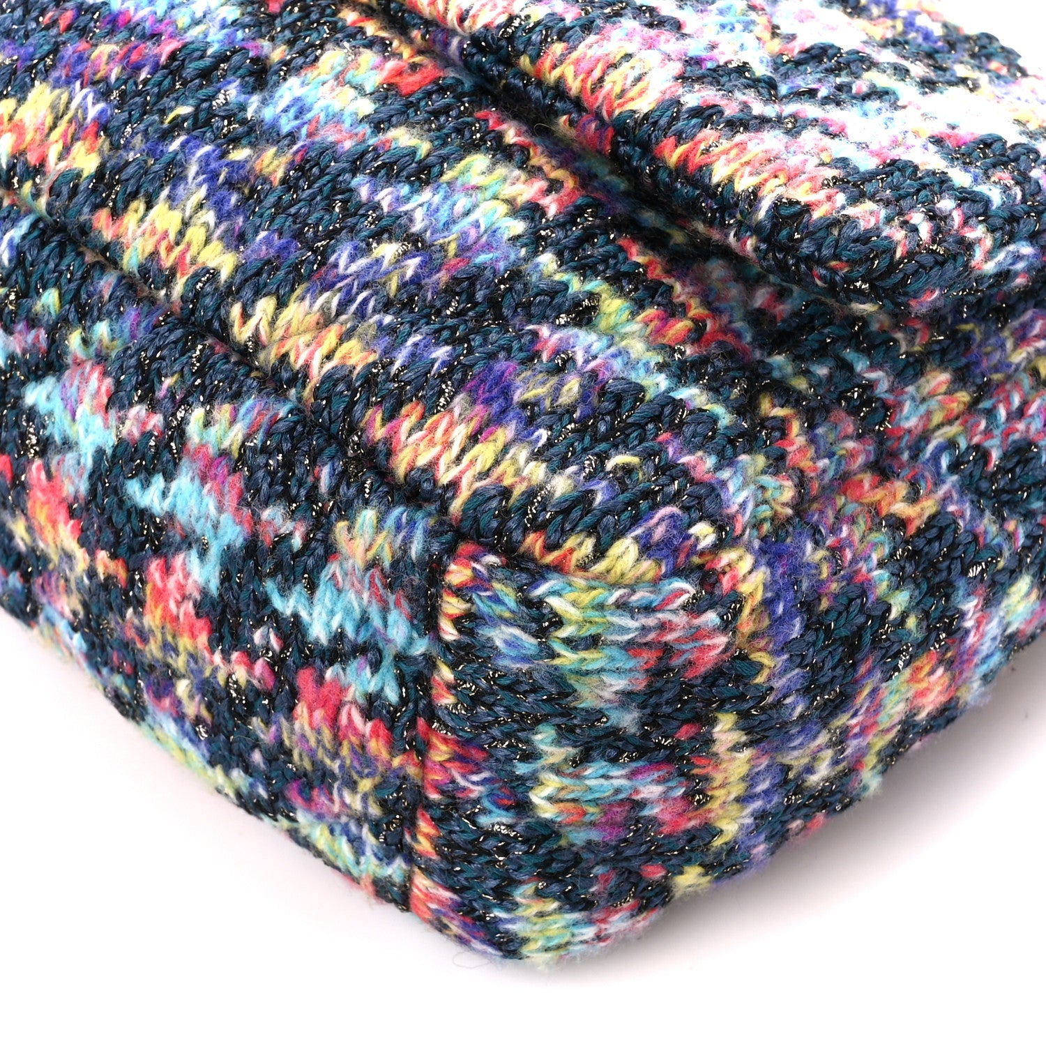 Chanel Tweed Quilted Medium Chanel 19 Flap Dark Multicolor 10 of 11