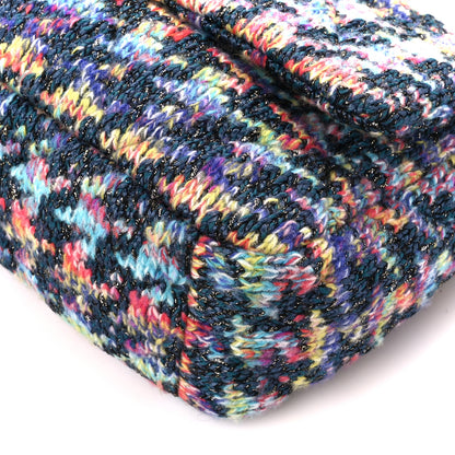 Chanel Tweed Quilted Medium Chanel 19 Flap Dark Multicolor 10 of 11