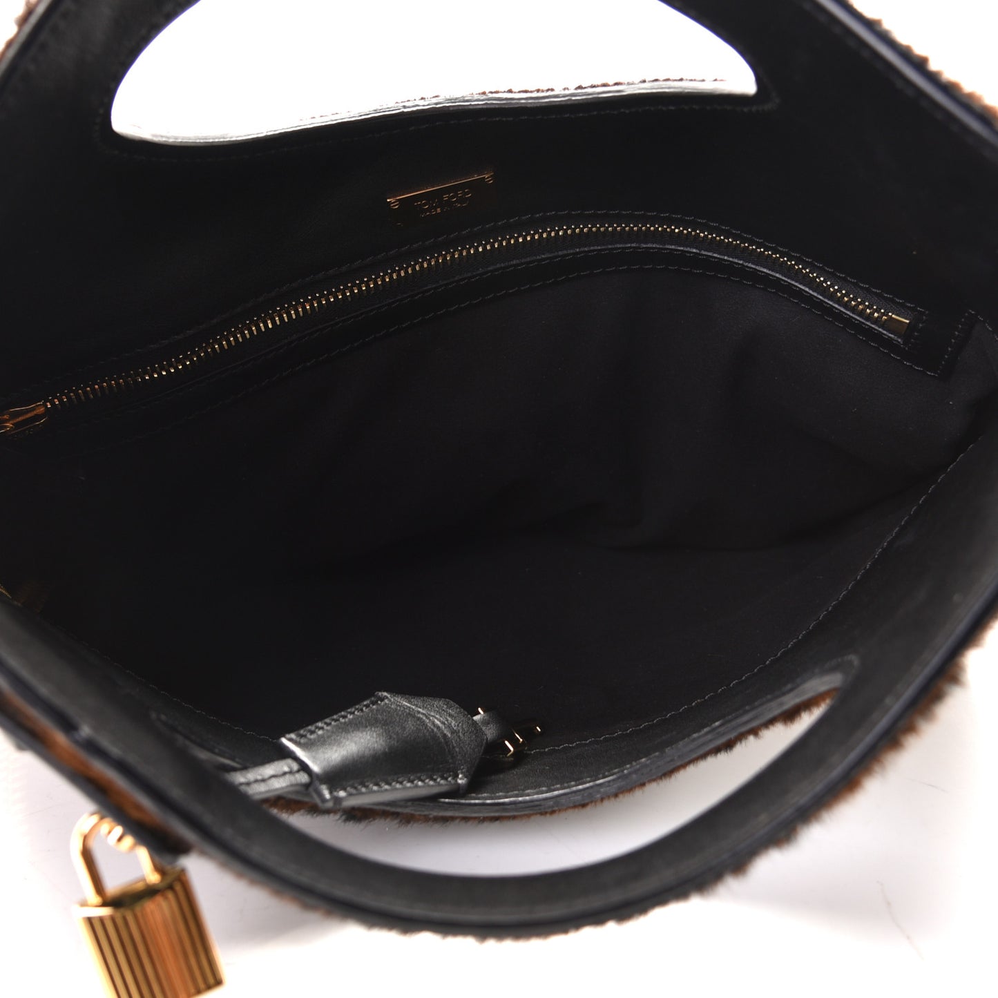 Calf Hair Small Alix Shoulder Bag Brown