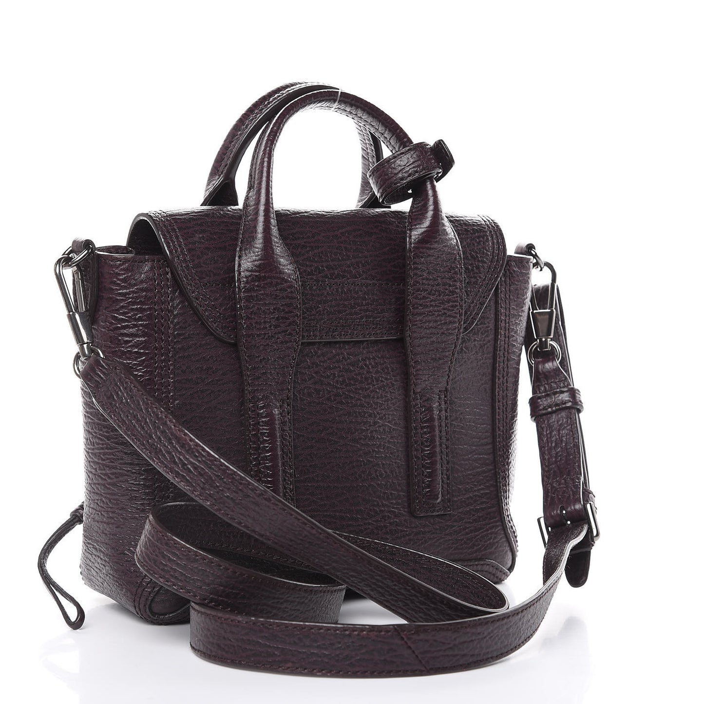 3.1 Textured Calfskin Mini Pashli Satchel African Violet