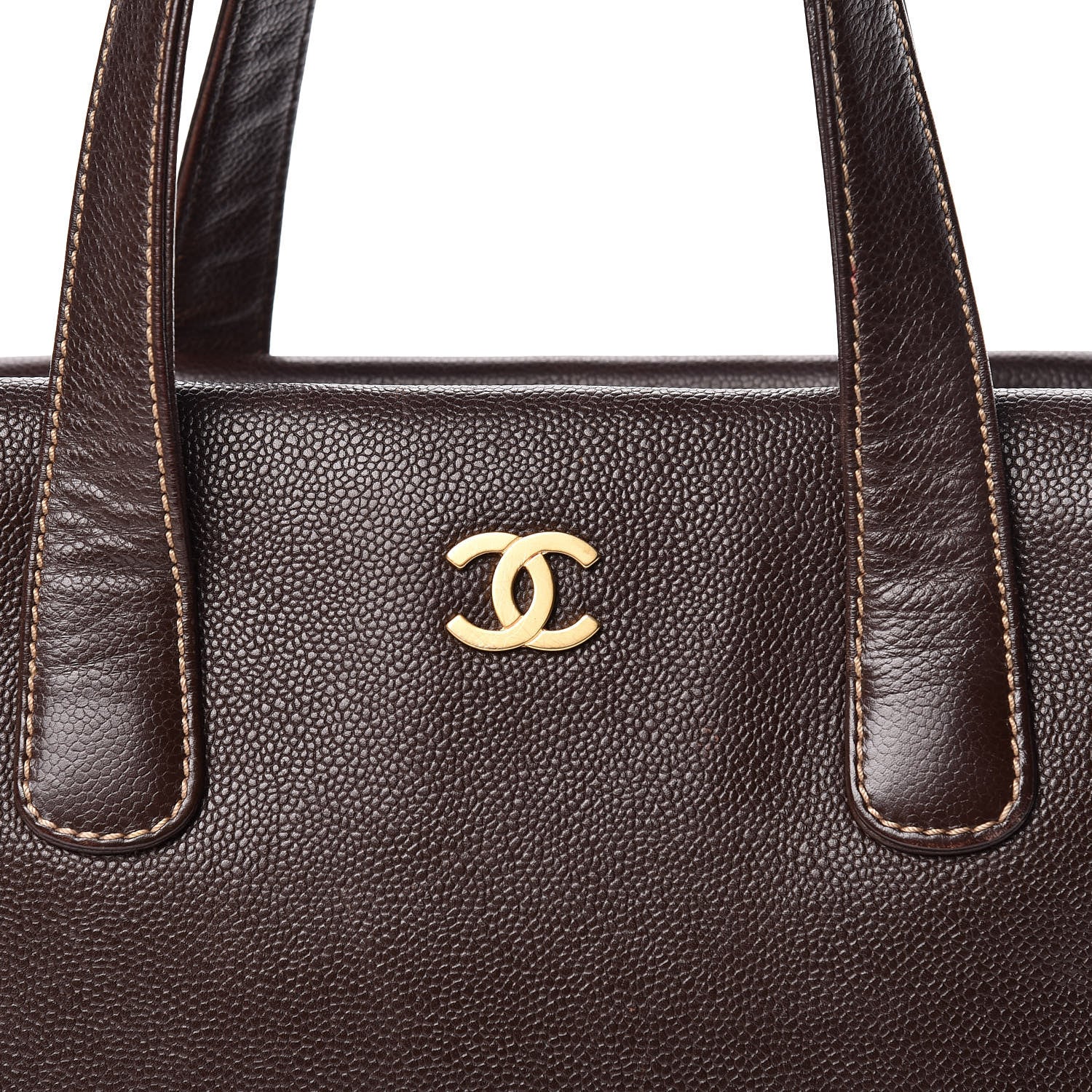 Chanel Caviar Small Tote Brown 21 of 21