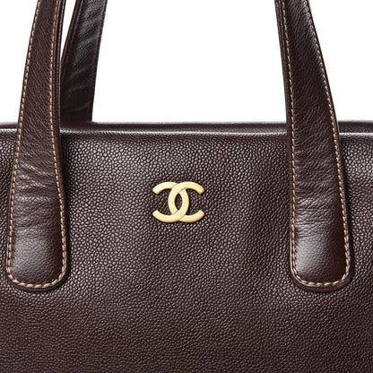 Chanel Caviar Small Tote Brown 21 of 21