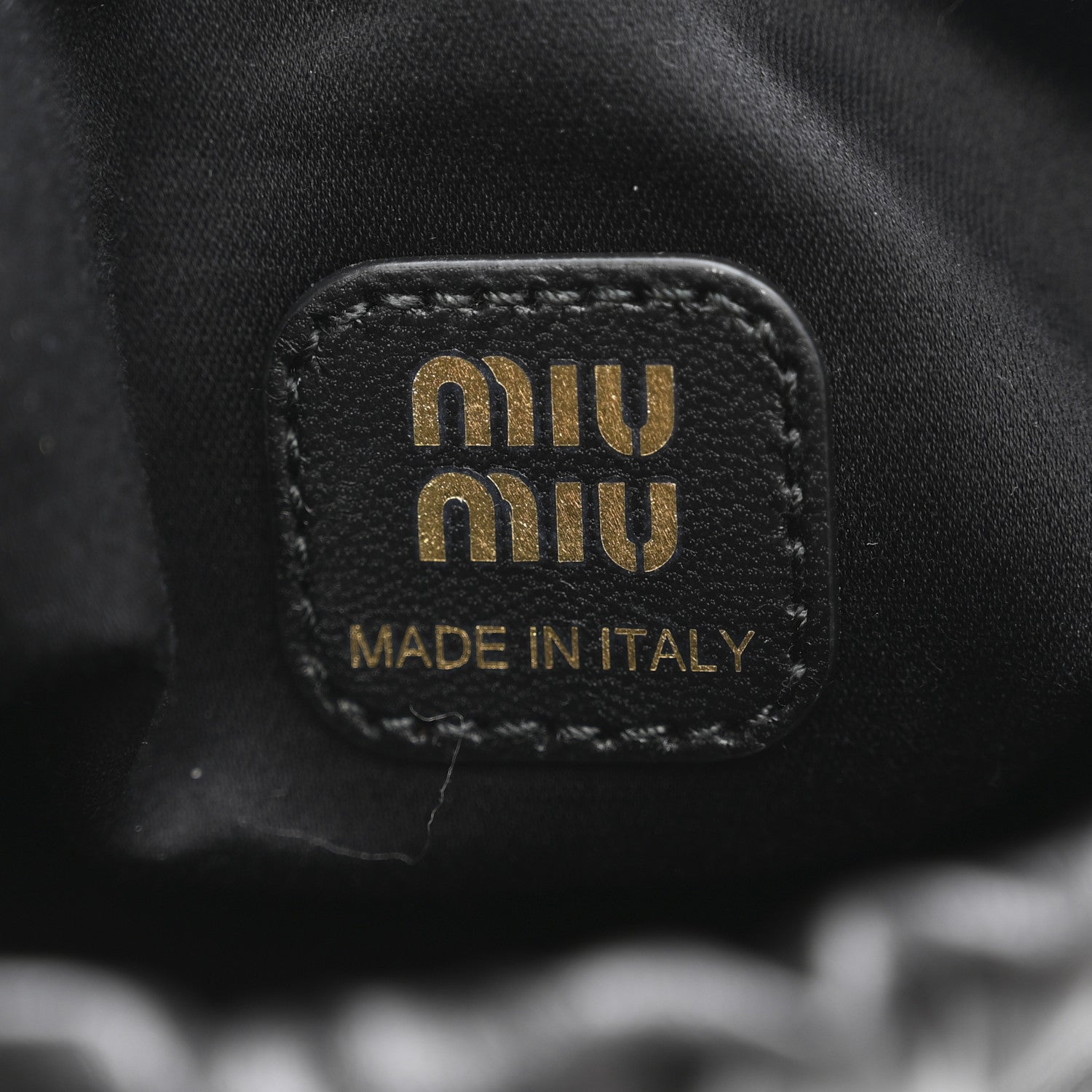 Miu Miu Nappa Pouch Black 6 of 6