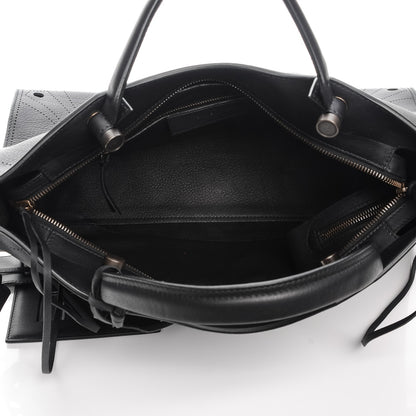 Balenciaga Veau Soyeux Perforated Blackout Hardware City Black 5 of 7