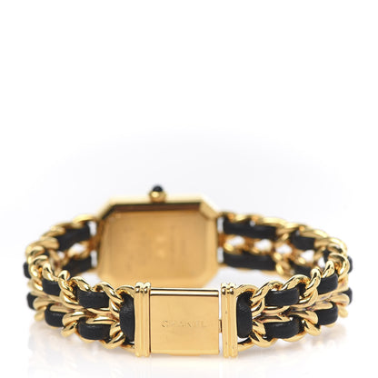 Chanel Stainless Steel Lambskin 20mm Chain Premiere Quartz Watch Gold L 4 of 6