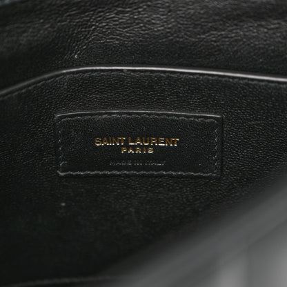 Saint Laurent Lambskin Matelasse Monogram Medium Vicky Chain Bag Algae 6 of 16