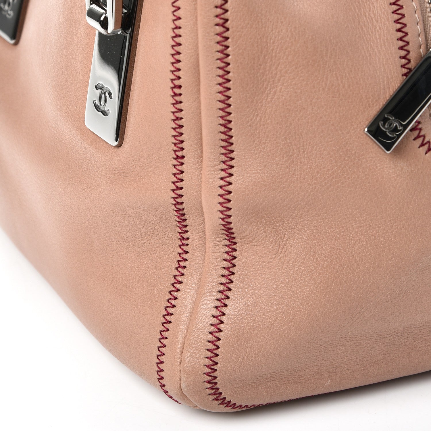 Chanel Lambskin Small Bowler Beige 11 of 11