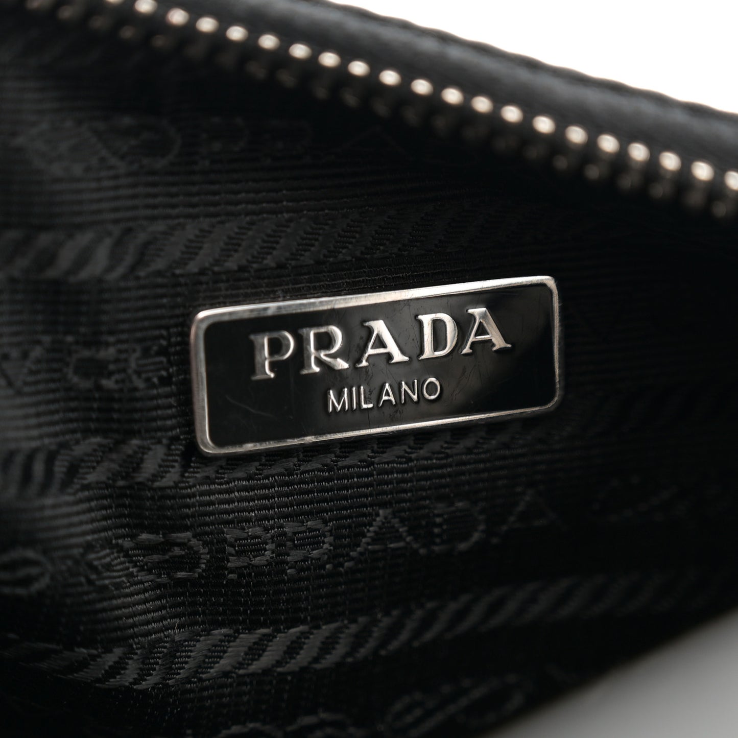 Tessuto Nylon Saffiano Mini Re-Edition 2005 Bag Black