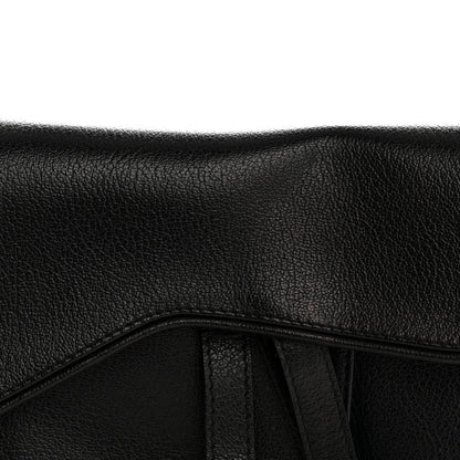 Christian Dior Shiny Goatskin  Saddle Bag Black 8 of 16