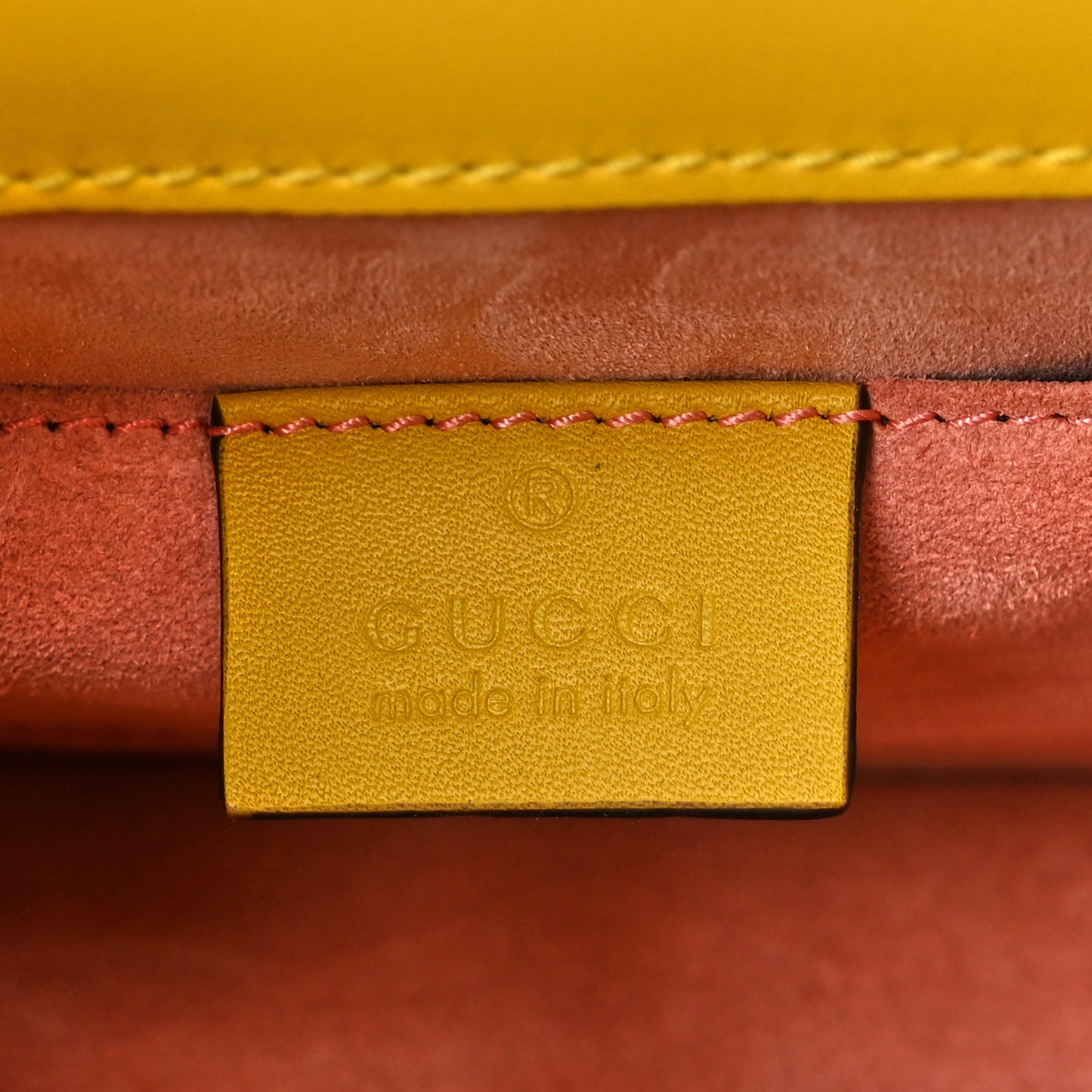 Satin Crystal Mini Sylvie Top Handle Bag Yellow