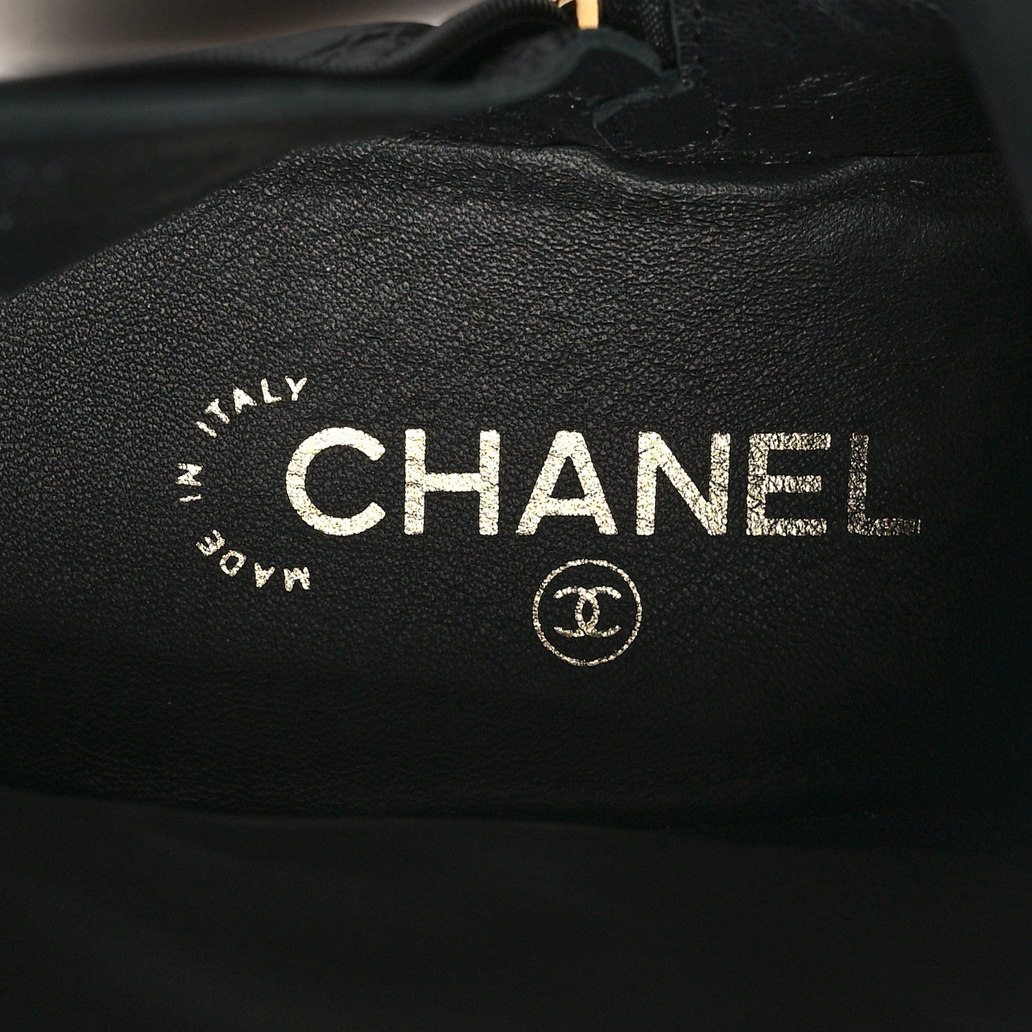Chanel Shiny Crumpled Lambskin Lace Up Combat Boots 40.5 Black 8 of 8