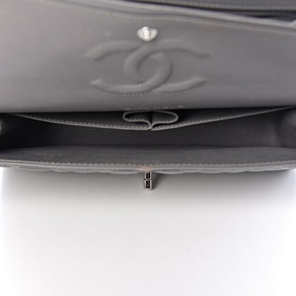 Chanel Lambskin Quilted Medium Double Flap Grey 5 of 21