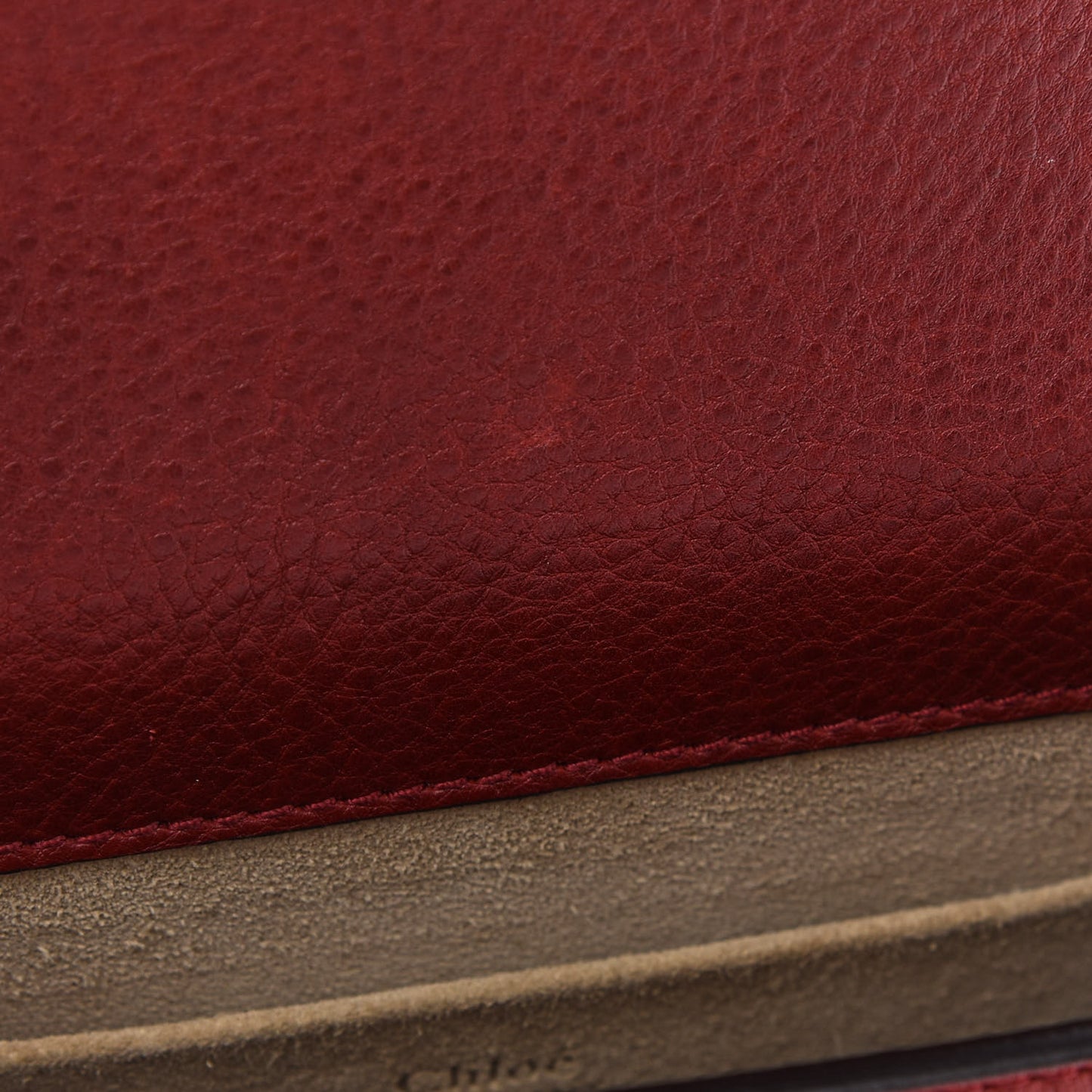 Calfskin Suede Patchwork Small Nile Bracelet Bag Red
