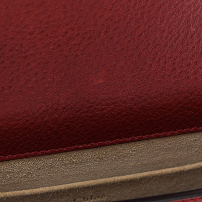 Chloe Calfskin Suede Patchwork Small Nile Bracelet Bag Red 9 of 11