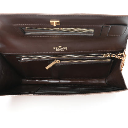 Delvaux Alligator Chain Clutch Naturel 6 of 10