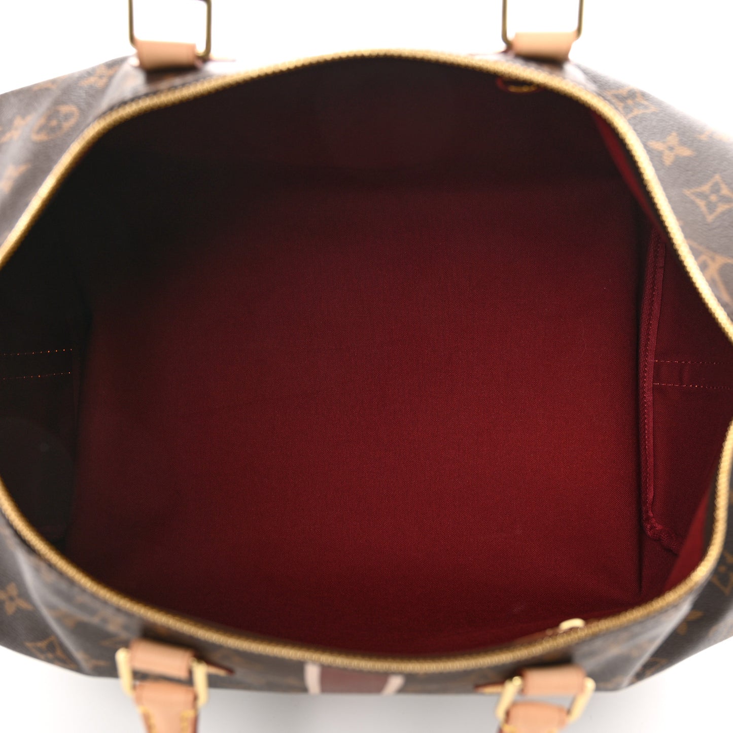 Monogram My LV Heritage Speedy Bandouliere 40 Bordeaux White