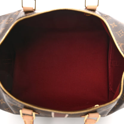 Louis Vuitton Monogram My LV Heritage Speedy Bandouliere 40 Bordeaux White 4 of 9