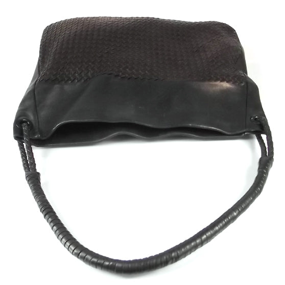 Bottega Veneta Nappa Intrecciato Shoulder Bag Ebano Nero 4 of 12
