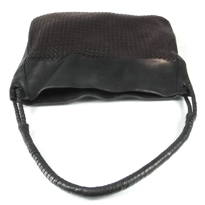 Bottega Veneta Nappa Intrecciato Shoulder Bag Ebano Nero 4 of 12